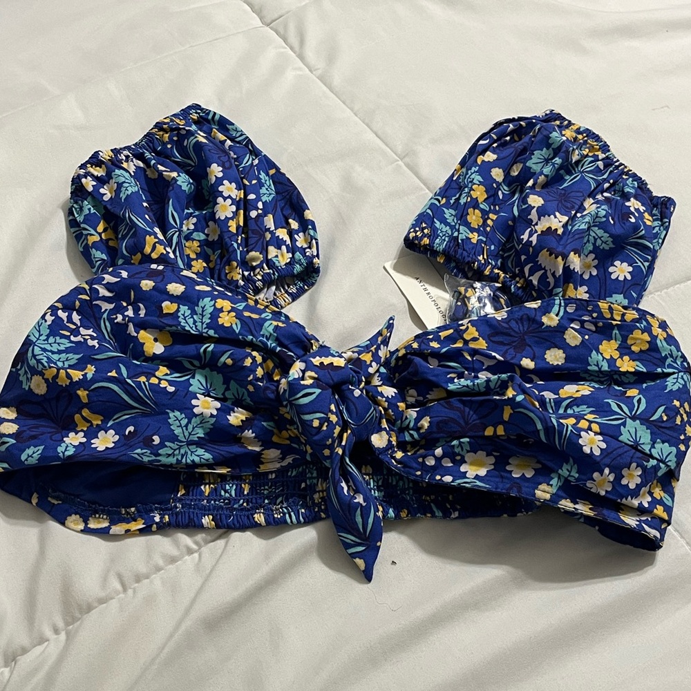Anthropologie Bra Top Flower Print New with tags Medium